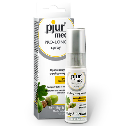 Пролонгирующий спрей с экстрактом дуба и пантенолом pjur MED Pro-long Spray - 20 мл. - Pjur - купить с доставкой в Хабаровске