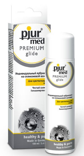 Гипоаллергенный силиконовый лубрикант pjur MED Premium glide - 100 мл. - Pjur - купить с доставкой в Хабаровске