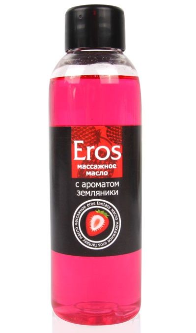 Массажное масло Eros fantasy с ароматом земляники - 75 мл. - Биоритм - купить с доставкой в Хабаровске