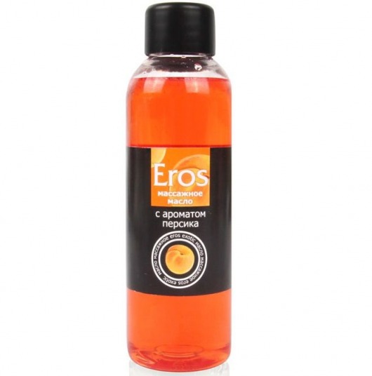 Массажное масло Eros exotic с ароматом персика - 75 мл. - Биоритм - купить с доставкой в Хабаровске