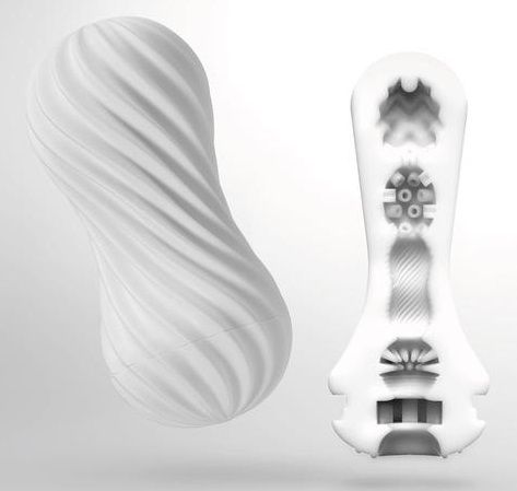 Мастурбатор FLEX Silky White с мягким рельефом - Tenga - в Хабаровске купить с доставкой