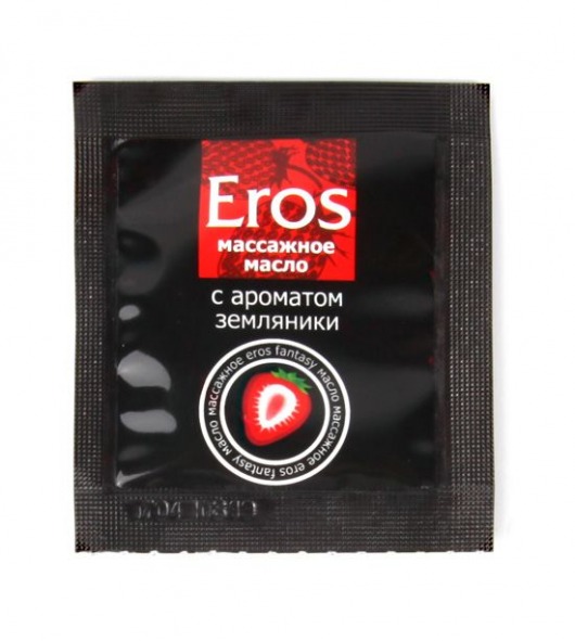 Пробник массажного масла с ароматом земляники Eros fantasy - 4 гр. - Биоритм - купить с доставкой в Хабаровске