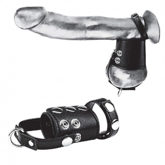 Кольцо на член и мошонку Cock Ring With 2  Ball Stretcher And Optional Weight Ring - BlueLine - в Хабаровске купить с доставкой
