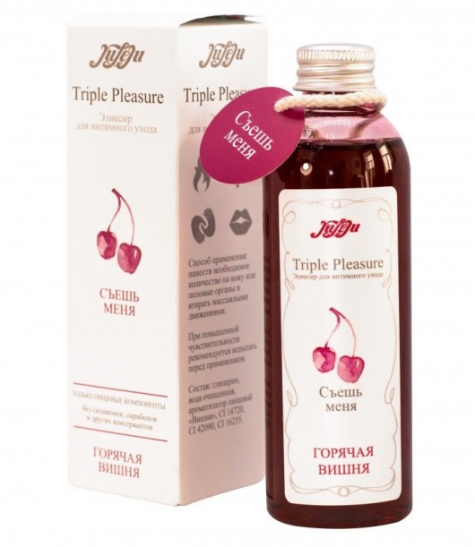 Эликсир Triple Pleasure  Горячая вишня  - 130 гр. - JULEJU - купить с доставкой в Хабаровске