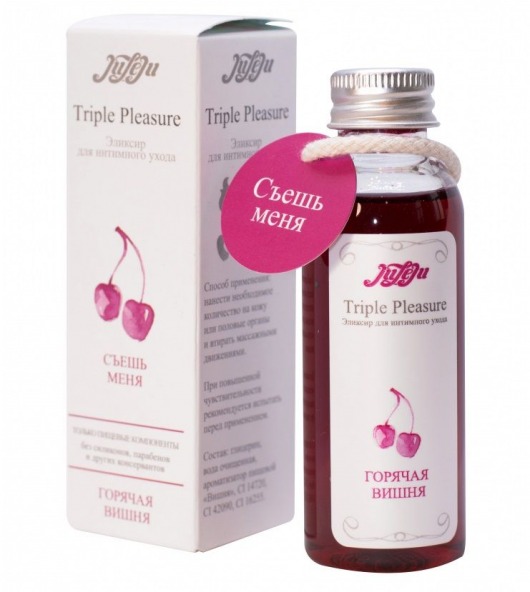 Эликсир Triple Pleasure  Горячая вишня  - 65 гр. - JULEJU - купить с доставкой в Хабаровске