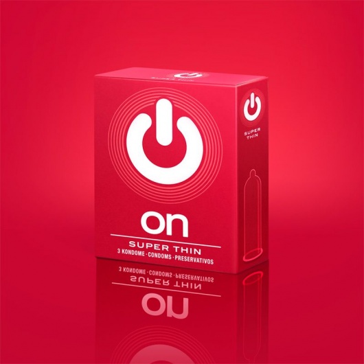Супертонкие презервативы ON) Super Thin - 3 шт. - ON) - купить с доставкой в Хабаровске