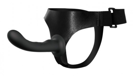 Страпон с изогнутой головкой Ultra Harness Curvy Dildo - 15,8 см. - Baile - купить с доставкой в Хабаровске