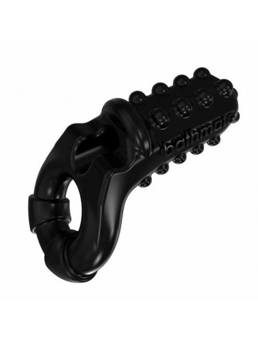 Чёрное эрекционное виброкольцо Tickle - Bathmate - в Хабаровске купить с доставкой