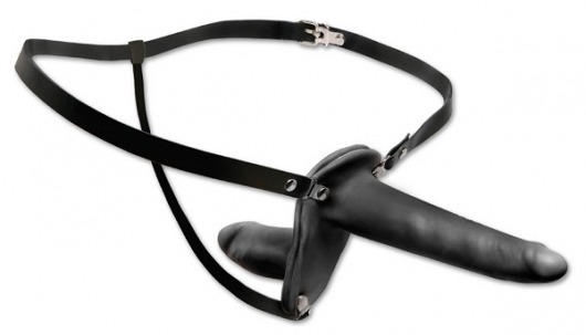 Женский страпон с вагинальной пробкой Double Penetrix Strap-on - 15 см. - Pipedream - купить с доставкой в Хабаровске