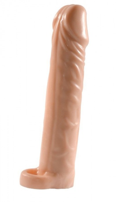 Телесная насадка-удлинитель Extension sleeve с подхватом - 17 см. - Sitabella - в Хабаровске купить с доставкой
