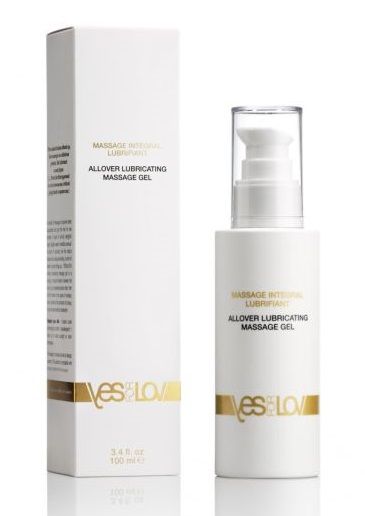 Массажный гель-смазка на силиконовой основе Allover Massage Gel - 100 мл. - YESforLOV - купить с доставкой в Хабаровске