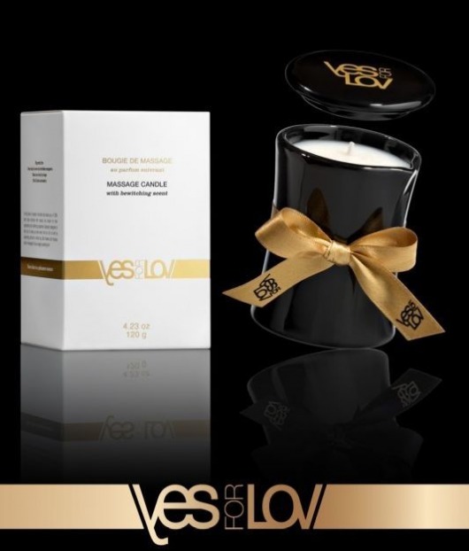 Массажная аромасвеча BEWITCHING MASSAGE CANDLE - 120 мл. - YESforLOV - купить с доставкой в Хабаровске