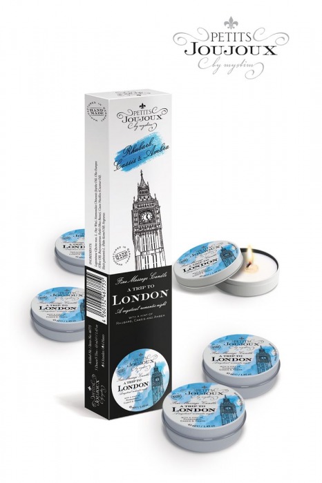 Набор из 5 свечей Petits Joujoux London с ароматом ревеня, амбры и чёрной смородины - MyStim - купить с доставкой в Хабаровске