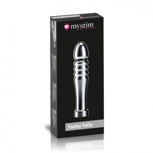 Ребристый фаллоимитатор для электростимуляции Funky Fella Rill Dildo - 13 см. - MyStim - купить с доставкой в Хабаровске