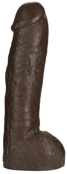 Большая насадка для трусиков Vac-U-Lock Realistic Hung - 31,7 см. - Doc Johnson - купить с доставкой в Хабаровске