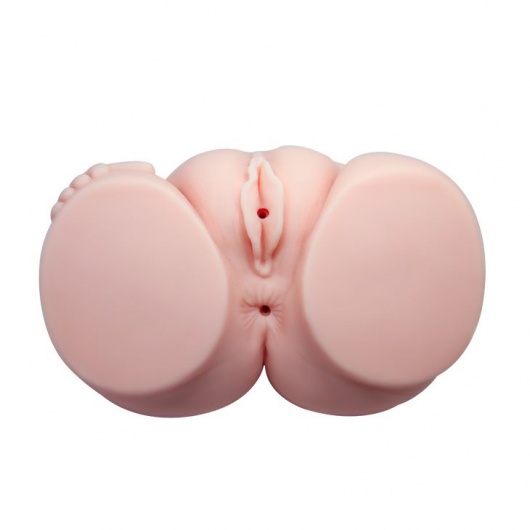 Телесный мастурбатор с двумя любовными тоннелями и вибрацией - Baile - в Хабаровске купить с доставкой