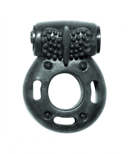 Черное эрекционное кольцо с вибрацией Rings Axle-pin - Lola Games - в Хабаровске купить с доставкой