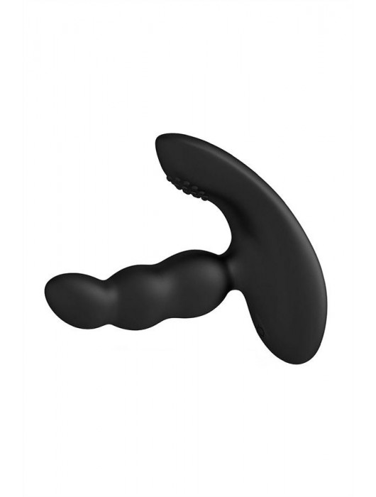 Черный силиконовый стимулятор простаты Levett Nitoc с пультом ДУ - Levett - в Хабаровске купить с доставкой