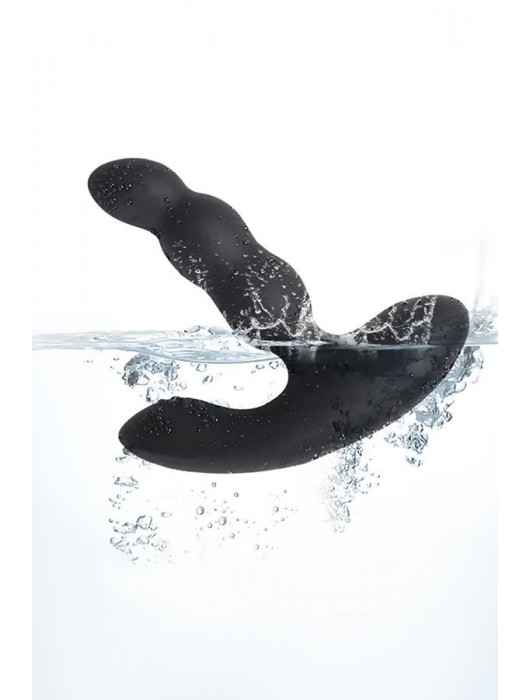 Черный силиконовый стимулятор простаты Levett Nitoc с пультом ДУ - Levett - в Хабаровске купить с доставкой