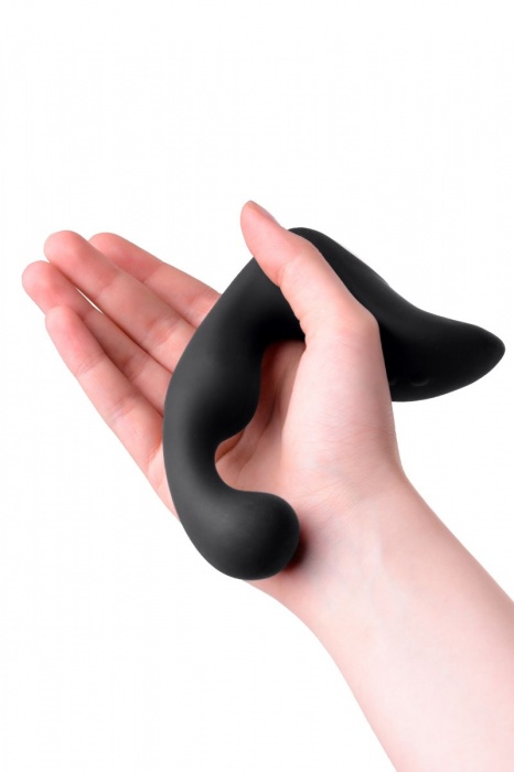 Чёрный изогнутый вибростимулятор простаты Erotist - Erotist Adult Toys - в Хабаровске купить с доставкой