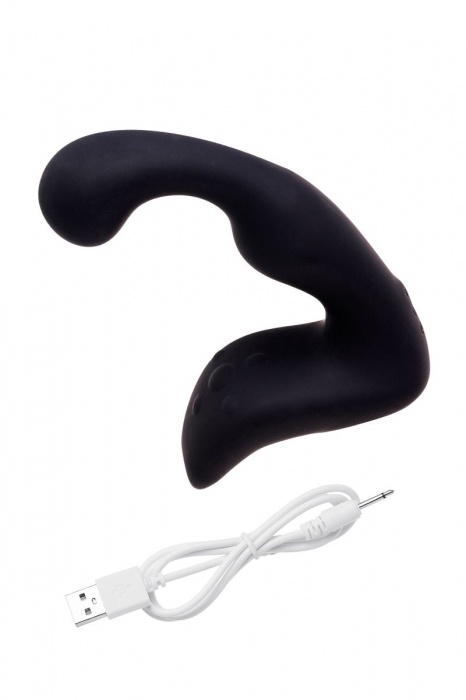 Чёрный изогнутый вибростимулятор простаты Erotist - Erotist Adult Toys - в Хабаровске купить с доставкой