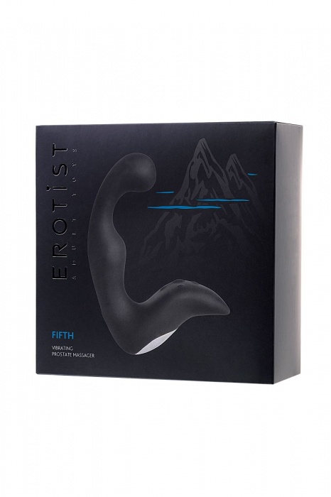 Чёрный изогнутый вибростимулятор простаты Erotist - Erotist Adult Toys - в Хабаровске купить с доставкой