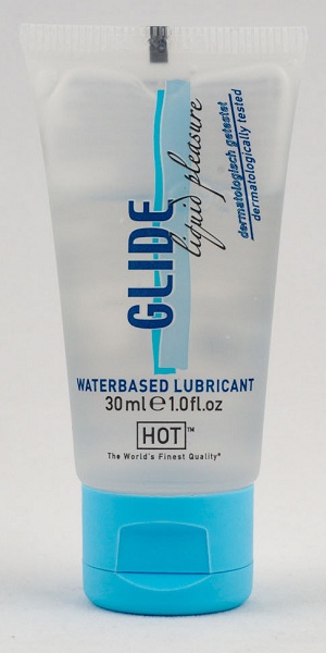 Интимная смазка на водной основе Glide - 30 мл. - HOT - купить с доставкой в Хабаровске