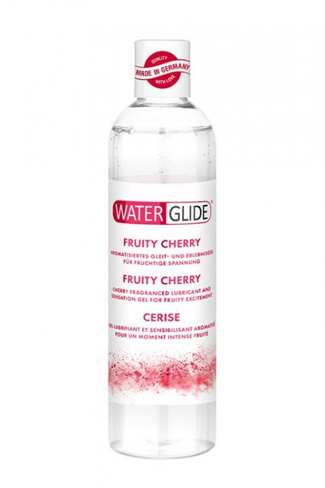 Лубрикант на водной основе с ароматом вишни FRUITY CHERRY - 300 мл. - Waterglide - купить с доставкой в Хабаровске