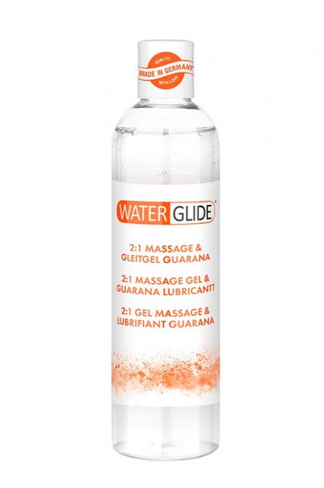 Гель-смазка 2-в-1 MASSAGE   LUBRICANT GUARANA - 300 мл. - Waterglide - купить с доставкой в Хабаровске
