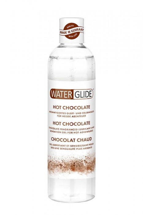 Лубрикант на водной основе с ароматом шоколада HOT CHOCOLATE - 300 мл. - Waterglide - купить с доставкой в Хабаровске