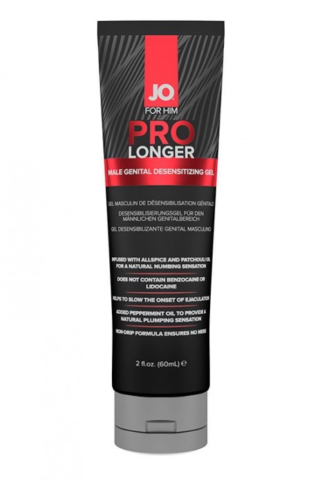 Гель-пролонгатор умеренного действия для мужчин JO Prolonger Gel – 60 мл. - System JO - купить с доставкой в Хабаровске