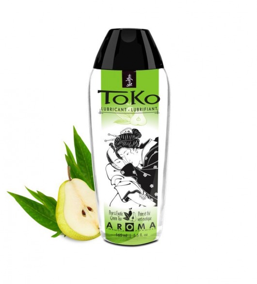 Интимный гель TOKO Pear   Exotic Green Tea с ароматом груши и зеленого чая - 165 мл. - Shunga - купить с доставкой в Хабаровске