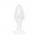 Белая акриловая анальная втулка - 9,5 см. - Toyfa Basic