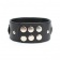 Черный кожаный ошейник с короткими шипами - БДСМ Арсенал - купить с доставкой в Хабаровске Черный кожаный ошейник с короткими шипами - БДСМ Арсенал - купить с доставкой в Хабаровске
