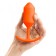 Оранжевая пробка для ношения B-vibe Snug Plug 3 - 12,7 см. - b-Vibe в Хабаровске Оранжевая пробка для ношения B-vibe Snug Plug 3 - 12,7 см. - b-Vibe