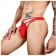 Красные сексуальные трусы-стринги на тонких бретелях - Romeo Rossi купить с доставкой