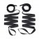 Эротический набор 4PC Bondage Bed Strap   Flogger Kit - Lux Fetish - купить с доставкой в Хабаровске