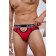 Красные мужские трусы-брифы с вырезом - Darkzone купить с доставкой Красные мужские трусы-брифы с вырезом - Darkzone купить с доставкой