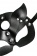Черная кожаная рельефная маска кошки - Pecado - купить с доставкой в Хабаровске Черная кожаная рельефная маска кошки - Pecado - купить с доставкой в Хабаровске