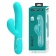 Мятный вибратор-кролик с пульсацией Perdita - 22,8 см. - Baile купить в Хабаровске с доставкой в Orgasmix.ru Мятный вибратор-кролик с пульсацией Perdita - 22,8 см. - Baile