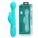 Мятный вибратор-кролик Dejon с ротацией бусин и возвратно-поступательными движениями - 22,6 см. - Baile купить в Хабаровске с доставкой в Orgasmix.ru Мятный вибратор-кролик Dejon с ротацией бусин и возвратно-поступательными движениями - 22,6 см. - Baile