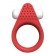 Красное эрекционное кольцо LIT-UP SILICONE STIMU RING 1 RED - Dream Toys - в Хабаровске купить с доставкой